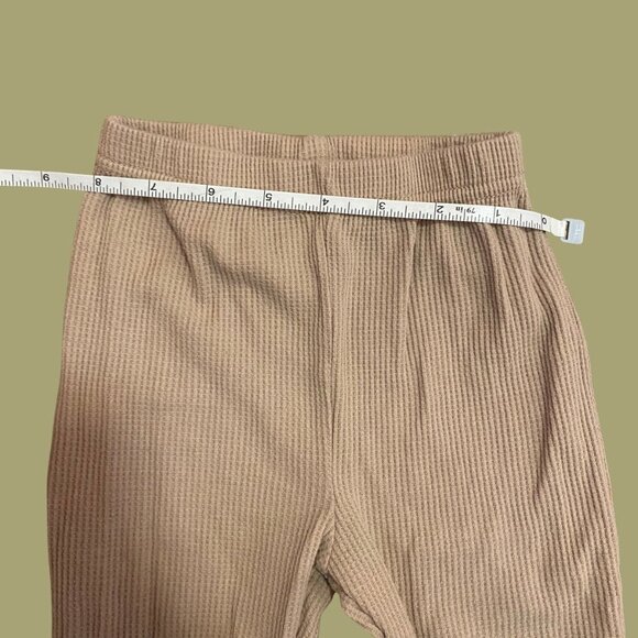 🤎 Chick Pea Toddler Ribbed Knit Pants – Neutral Beige Lounge Bottoms (Size 18M) - Picture 4 of 6